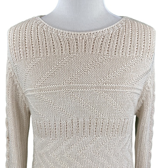 Zara Man Cream Cable Knit Sweater - Picture 2 of 16